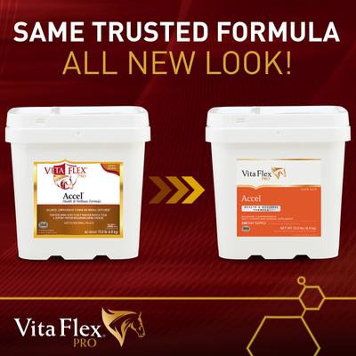 Show full view: Vita Flex Pro Accel Health & Wellness Formula Pellets Horse Supplement, 15-lb bucket slide 2 of 9