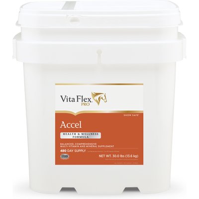 Vita Flex Pro Vita Flex Pro Accel Health & Wellness Formula Pellets Horse Supplement, 30-lb bucket