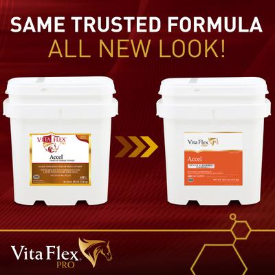 Show full view: Vita Flex Pro Accel Health & Wellness Formula Pellets Horse Supplement, 30-lb bucket slide 2 of 9
