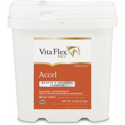 Vita Flex Pro Vita Flex Pro Accel Health & Wellness Formula Pellets Horse Supplement, 5-lb bucket
