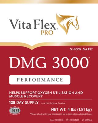 Show full view: Vita Flex Pro DMG 3000 DMG Concentrate Horse Supplement, 4-lb bag slide 3 of 5
