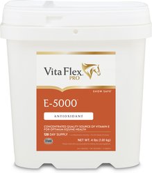 Vita Flex Pro E-5000 Premium Quality Vitamin E Immune Support Granules Horse Supplement, 4-lb bucket