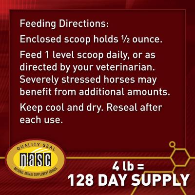 Show full view: Vita Flex Pro E-5000 Premium Quality Vitamin E Immune Support Granules Horse Supplement, 4-lb bucket slide 6 of 10