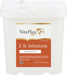 Vita Flex Pro E & Selenium Vitamin E Powder Horse Supplement, 4-lb bucket