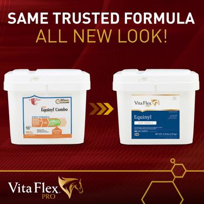 Show full view: Vita Flex Pro Equinyl Combo Joint Formula Powder Horse Supplement, 11.25-lb bucket slide 2 of 7