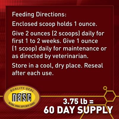 Show full view: Vita Flex Pro Equinyl Combo Joint Formula Powder Horse Supplement, 3.75-lb bucket slide 6 of 10