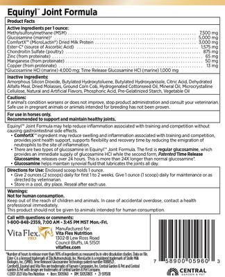Show full view: Vita Flex Pro Equinyl Combo Joint Formula Powder Horse Supplement, 3.75-lb bucket slide 7 of 10