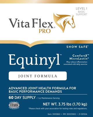 Show full view: Vita Flex Pro Equinyl Combo Joint Formula Powder Horse Supplement, 3.75-lb bucket slide 8 of 10