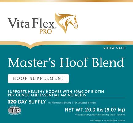Show full view: Vita Flex Pro Master's Hoof Blend Hoof Health Formula, 20 pounds slide 3 of 6