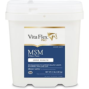 Vita Flex Pro MSM Ultra Pure Joint Support Granules Dog & Horse Supplement, 4-lb bucket