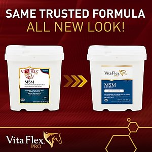 Vita Flex Pro MSM Ultra Pure Joint Support Granules Dog & Horse Supplement, 4-lb bucket