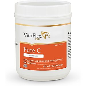 Vita Flex Pro Pure C Premium Vitamin C Powder Horse Supplement, 2-lb jar