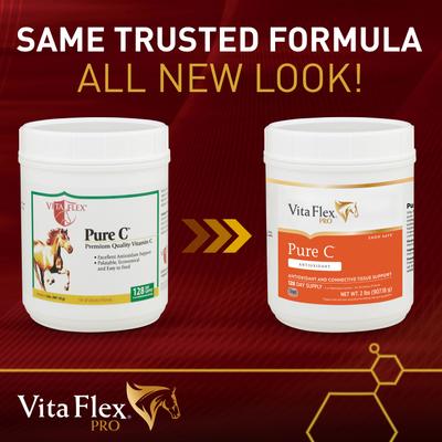 Show full view: Vita Flex Pro Pure C Premium Vitamin C Powder Horse Supplement, 2-lb jar slide 2 of 8