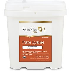 Vita Flex Pro Pure Lysine Amino Acid Powder Horse Supplement 151 Day Supply, 4-lb bucket