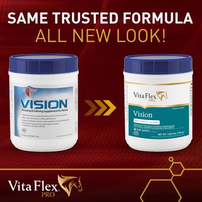 Show full view: Vita Flex Pro Vision Focusing & Calming Pellets Horse Supplement, 1.625-lb jar slide 2 of 7