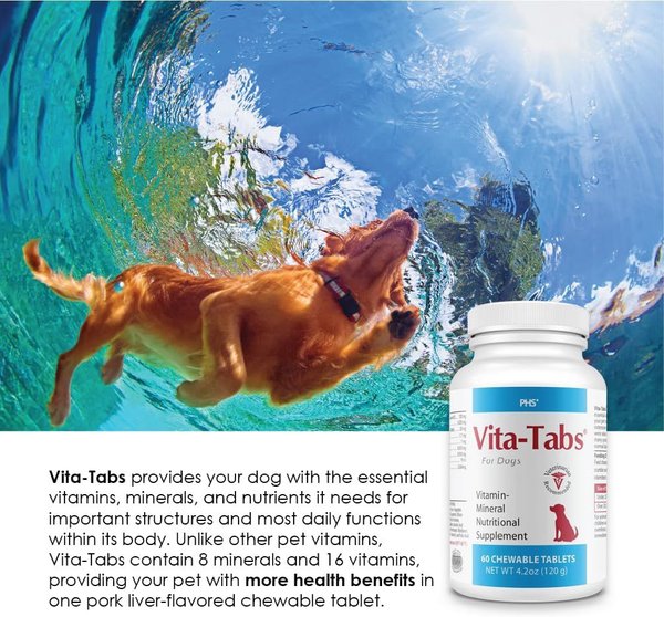 Vita-Tabs Liver Flavored Multivitamin for Dogs