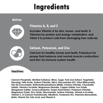 Show full view: Vita-Tabs Silver Liver Flavored Multivitamin for Senior Dogs, 100 count slide 9 of 10