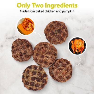 Show full view: Vitafur Barkin' Burger Chicken + Salmon Combo Pack Grain-Free Dehydrated Dog Treats, 2 count, 4-oz bag slide 6 of 8