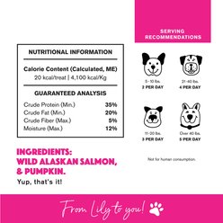 Vitafur Barkin Burger Salmon & Pumpkin Grain-Free Dehydrated Dog Treats, 5-oz bag slide 2 of 7