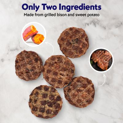 Show full view: Vitafur Barkin' Burger Variety Pack Dehydrated Dog Treats, 5-oz bag, 4 count slide 8 of 9