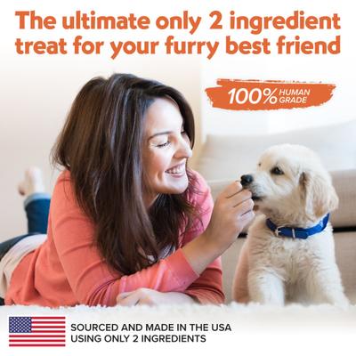 Show full view: Vitafur Barkin' Burger Wild Alaskan Salmon Dehydrated Dog Treats, 5-oz bag slide 3 of 8