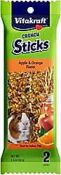 Vitakraft Crunch Sticks Apple & Orange Flavor Guinea Pig Treat, 2 count