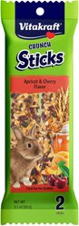 Vitakraft Crunch Sticks Apricot & Cherry Flavor Rabbit Treat, 2 Count
