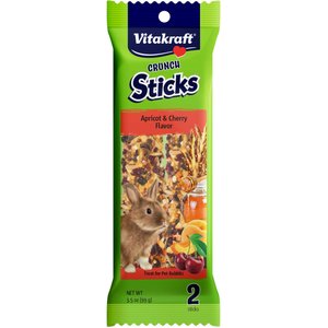Vitakraft Crunch Sticks Apricot & Cherry Flavor Rabbit Treat, 2 Count