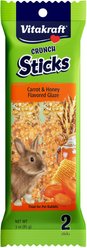 Vitakraft Crunch Sticks Carrot & Honey Rabbit Treat, 2 count