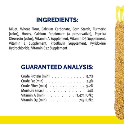 Show full view: Vitakraft Crunch Sticks Grain & Honey Parakeet Bird Treat Toys, 2 count slide 7 of 10