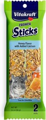 Vitakraft Crunch Sticks Honey Flavor with Added Calcium Chinchilla Treat, 6 count