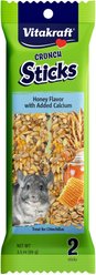 Vitakraft Crunch Sticks Honey with Added Calcium Chinchilla Treat, 2 count