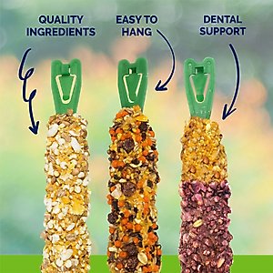 Vitakraft Crunch Sticks Honey with Added Calcium Chinchilla Treat, 2 count
