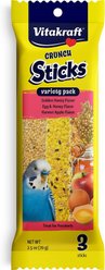 Vitakraft Crunch Sticks Variety Pack Parakeet Treat, 6 count bundle