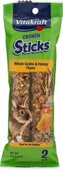 Vitakraft Crunch Sticks Whole Grains & Honey Flavor Rabbit Treat, 2-pack, bundle of 3