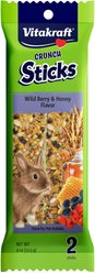 Vitakraft Crunch Sticks Wild Berry & Honey Rabbit Treat, 2-pack