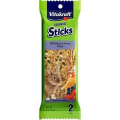 Vitakraft Crunch Sticks Wild Berry & Honey Rabbit Treat, 2-pack