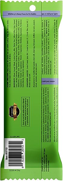 Vitakraft Crunch Sticks Wild Berry & Honey Rabbit Treat, 2-pack