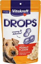 Vitakraft Drops Bite-Sized Peanut Training Small DogTreats, 8.8-oz bag