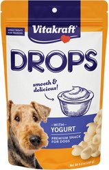 Vitakraft Drops Bite-Sized Yogurt Small Dog Training Treats, 8.8-oz bag