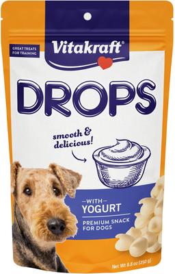 Show full view: Vitakraft Drops Bite-Sized Yogurt Small Dog Training Treats, 8.8-oz bag slide 1 of 8