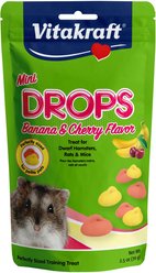 Vitakraft Drops Mini Banana & Cherry Flavor Small Animal Treats, 2.5-oz bag 