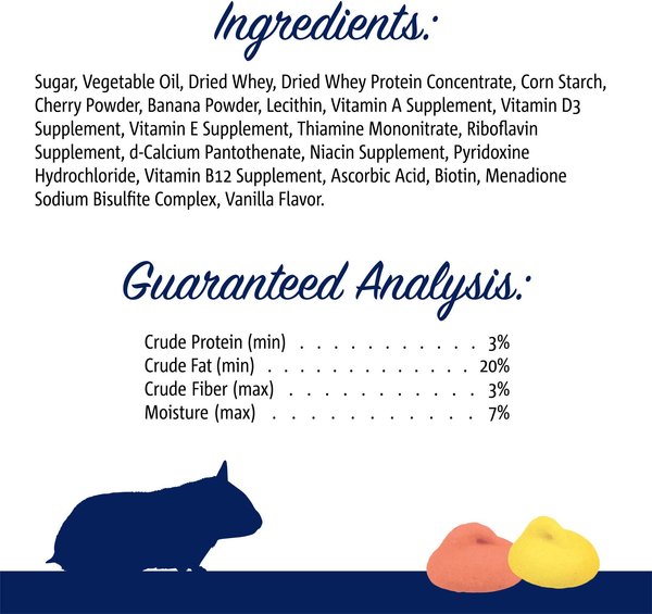 Show full view: Vitakraft Drops Mini Banana & Cherry Flavor Small Animal Treats, 2.5-oz bag  slide 4 of 5
