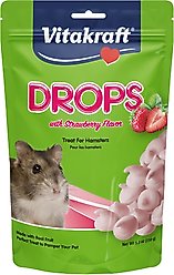 Vitakraft Drops Strawberry & Yogurt Hamster Treats, 5.3-oz bag