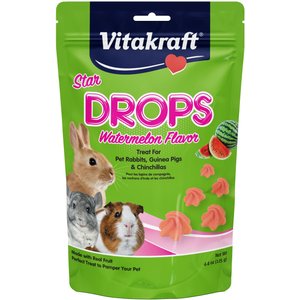 Vitakraft Drops Watermelon Flavor Small Animal Treats, 4.44-oz bag