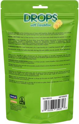 Show full view: Vitakraft Drops with Dandelion Chinchilla Treats, 5.3-oz bag slide 2 of 6