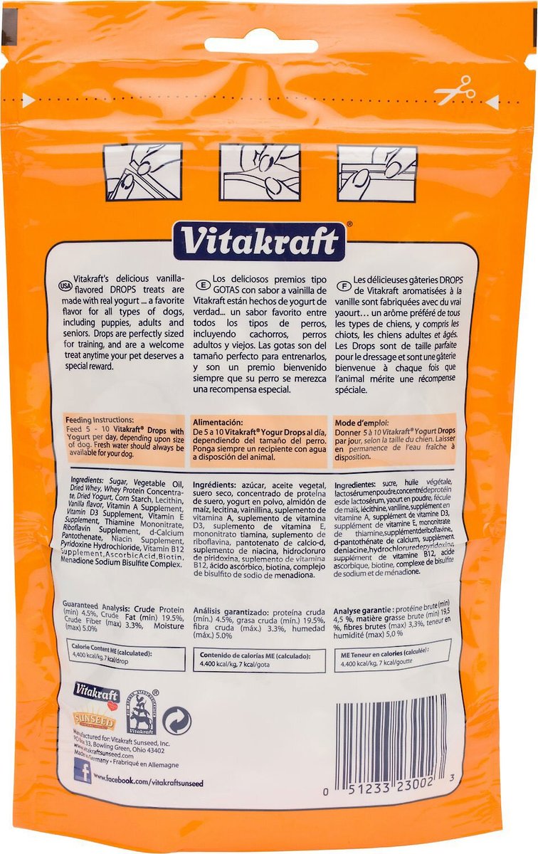 Vitakraft Drops with Banana Dog Treats