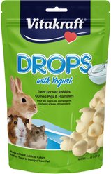Vitakraft Drops with Yogurt Rabbit, Guinea Pig & Hamster Treats, 5.3-oz bag