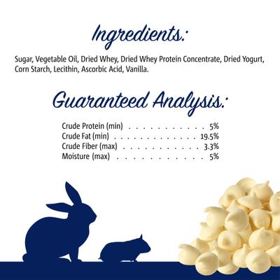 Show full view: Vitakraft Drops with Yogurt Rabbit, Guinea Pig & Hamster Treats, 5.3-oz bag slide 5 of 5