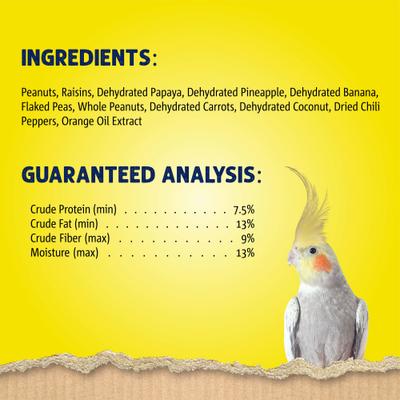 Show full view: Vitakraft Fresh Super Fruit Cocktail Fruit Blend Parrot & Parakeet Treats, 20-oz bag slide 7 of 8